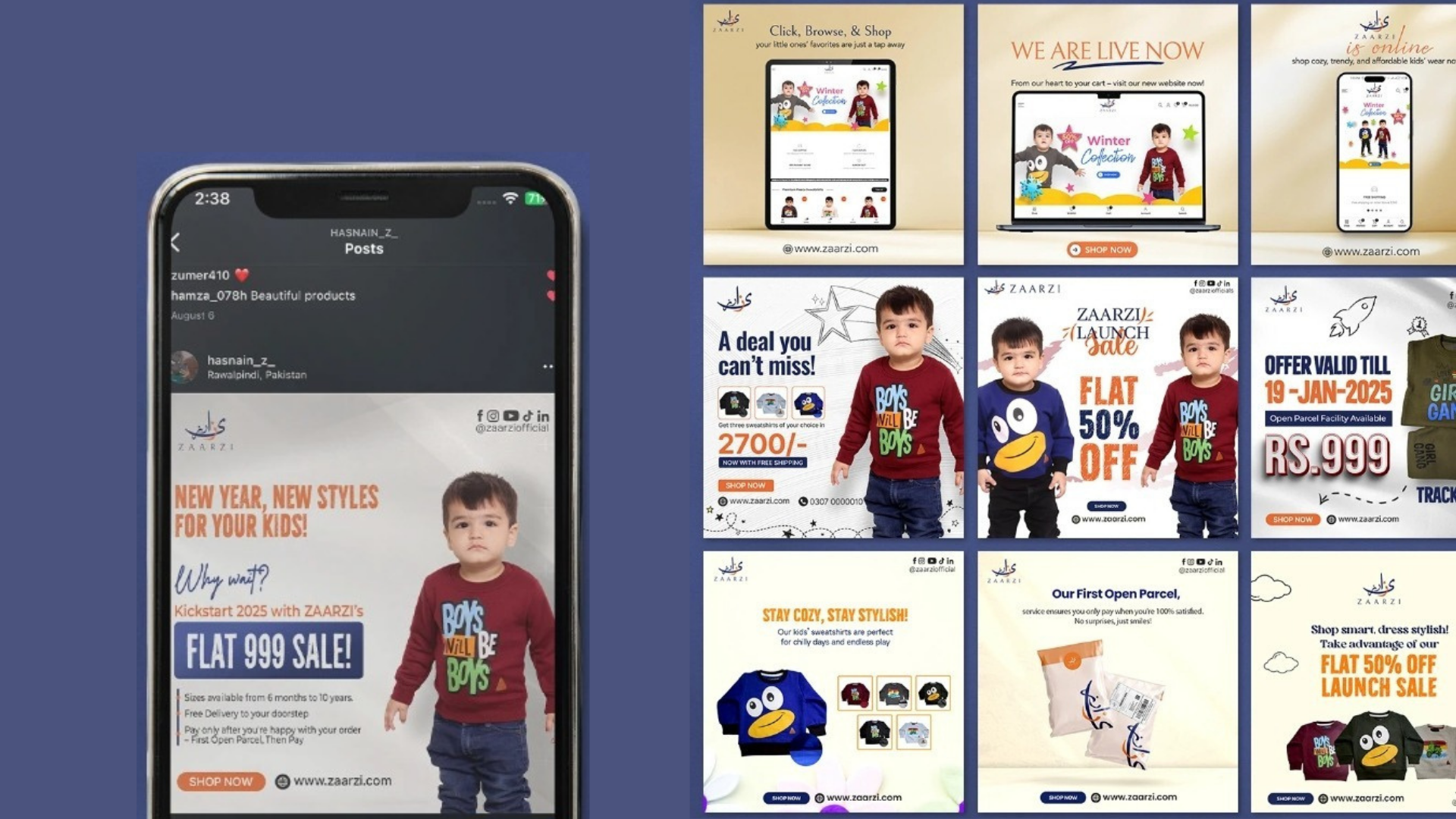 Zaarzi Official — Social Media Content