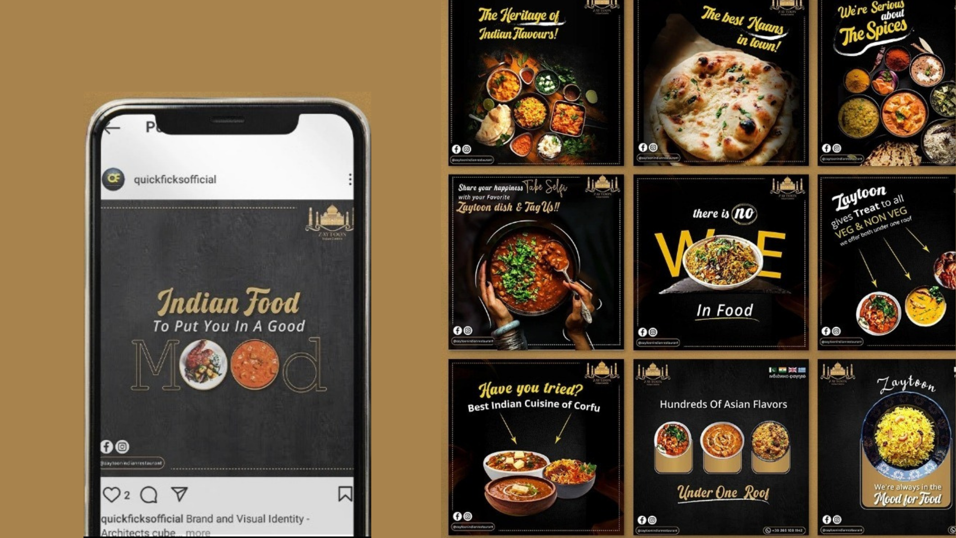 Zaytoon Indian Takeaway — Social Media